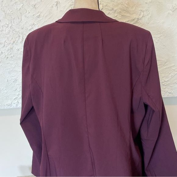 Lane Bryant "the Bryant Blazer" Women's Size 22 Burgundy Stretch NWT - Picture 5 of 8